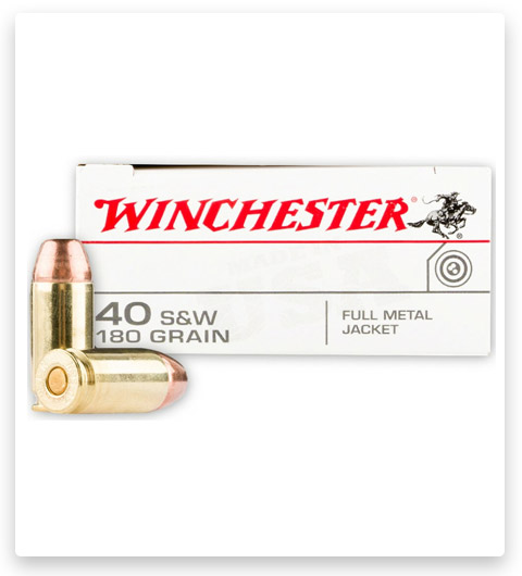 FMJ - Winchester USA - 40 S&W - 180 Grain - 50 Rounds