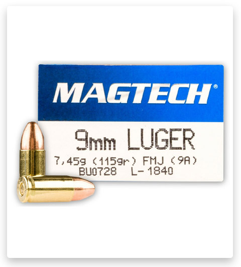FMJ – Magtech - 9mm - 115 Grain - 50 Rounds