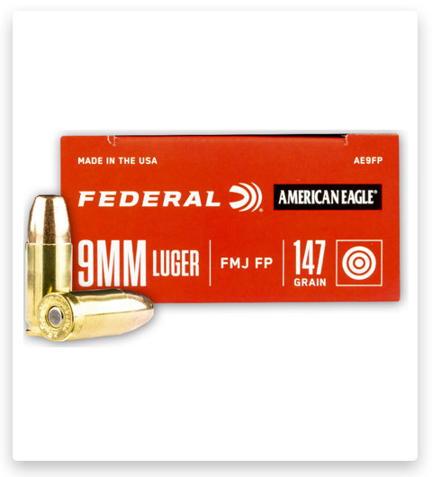 FMJ FN – Federal American Eagle – 9mm – 147 Grain – 50 Rounds