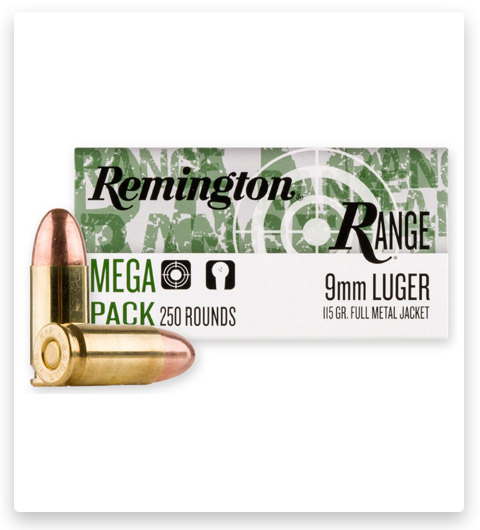 FMJ - Remington Range - 9mm - 115 Grain - 1000 Rounds