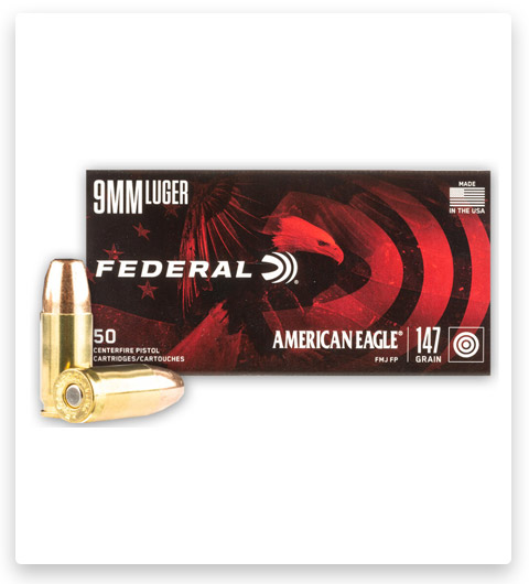 FMJ FN - Federal American Eagle - 9mm - 147 Grain - 50 Rounds
