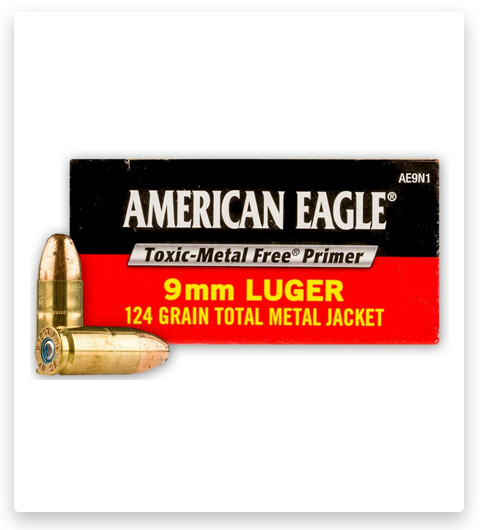 TMJ – Federal American Eagle – Non-Tox – 9mm – 124 Grain