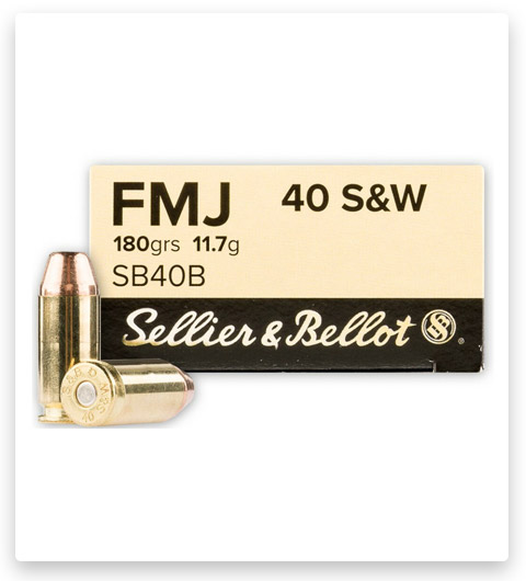 FMJ - Sellier & Bellot - 40 S&W - 180 Grain - 50 Rounds