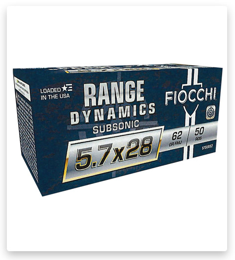 FMJ - Fiocchi - 5.7x28mm - 62 grain - 50 Rounds