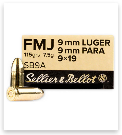 FMJ – Sellier & Bellot – 9mm – 115 Grain