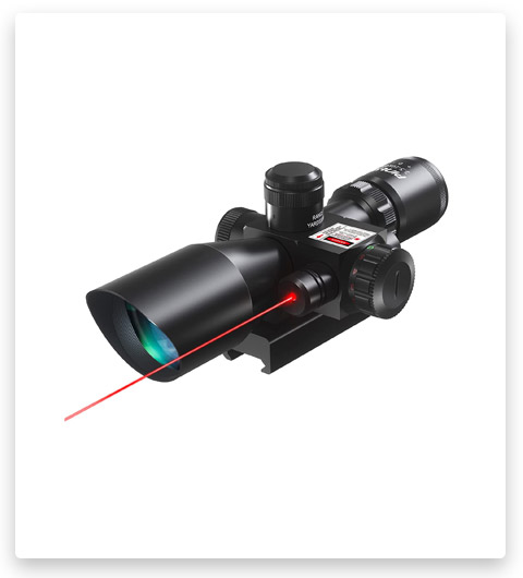 Pinty Illuminated Mil-dot Tactical Scope with Laser
