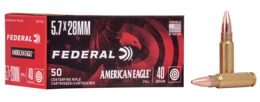 FMJ – Federal – 5.7x28mm – 40 Grain – 50 Rounds
