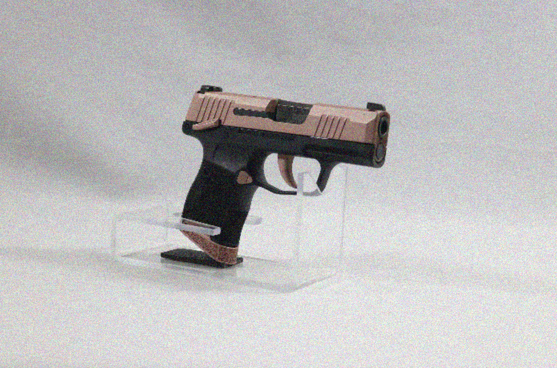 How to make a pistol display stand?