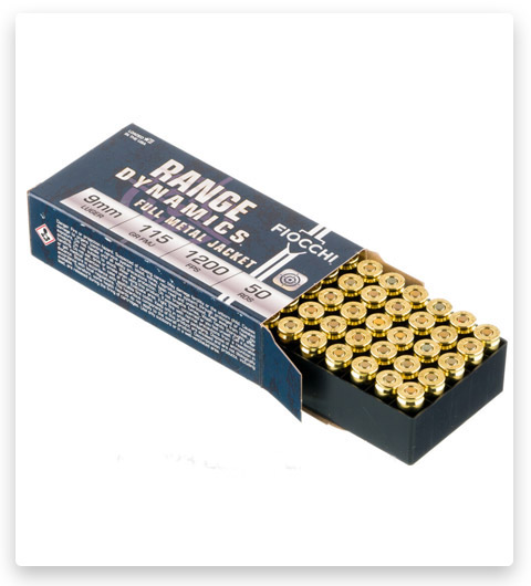 FMJ – Fiocchi – 9mm – 115 Grain – 50 Rounds